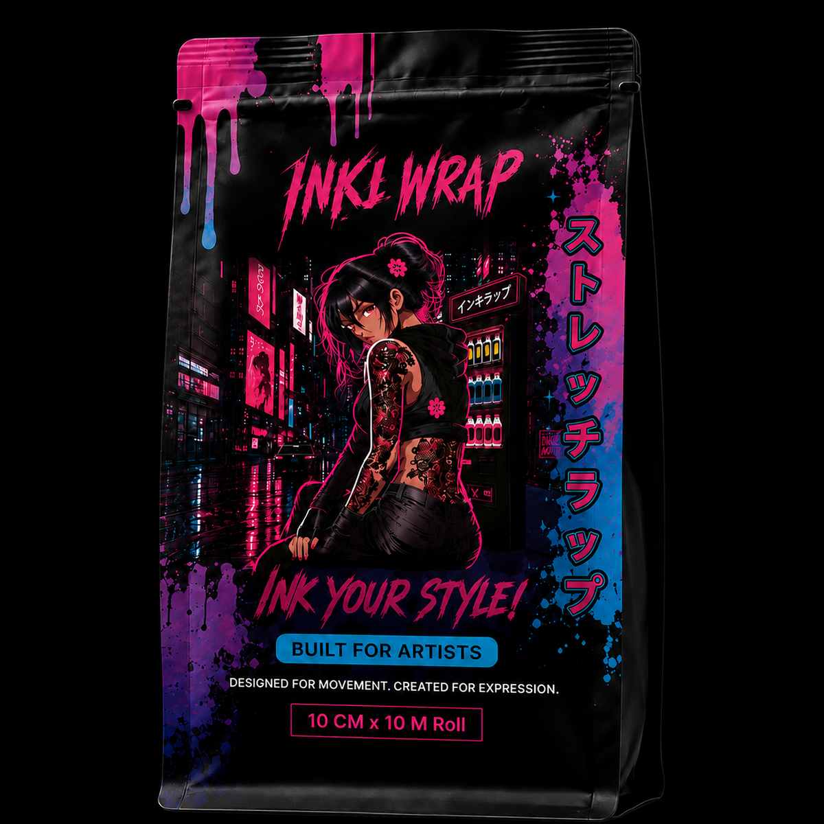 INKI WRAP® by ZOOTATTOO® -10cm x 10m (Artist Box 2 Rolls)