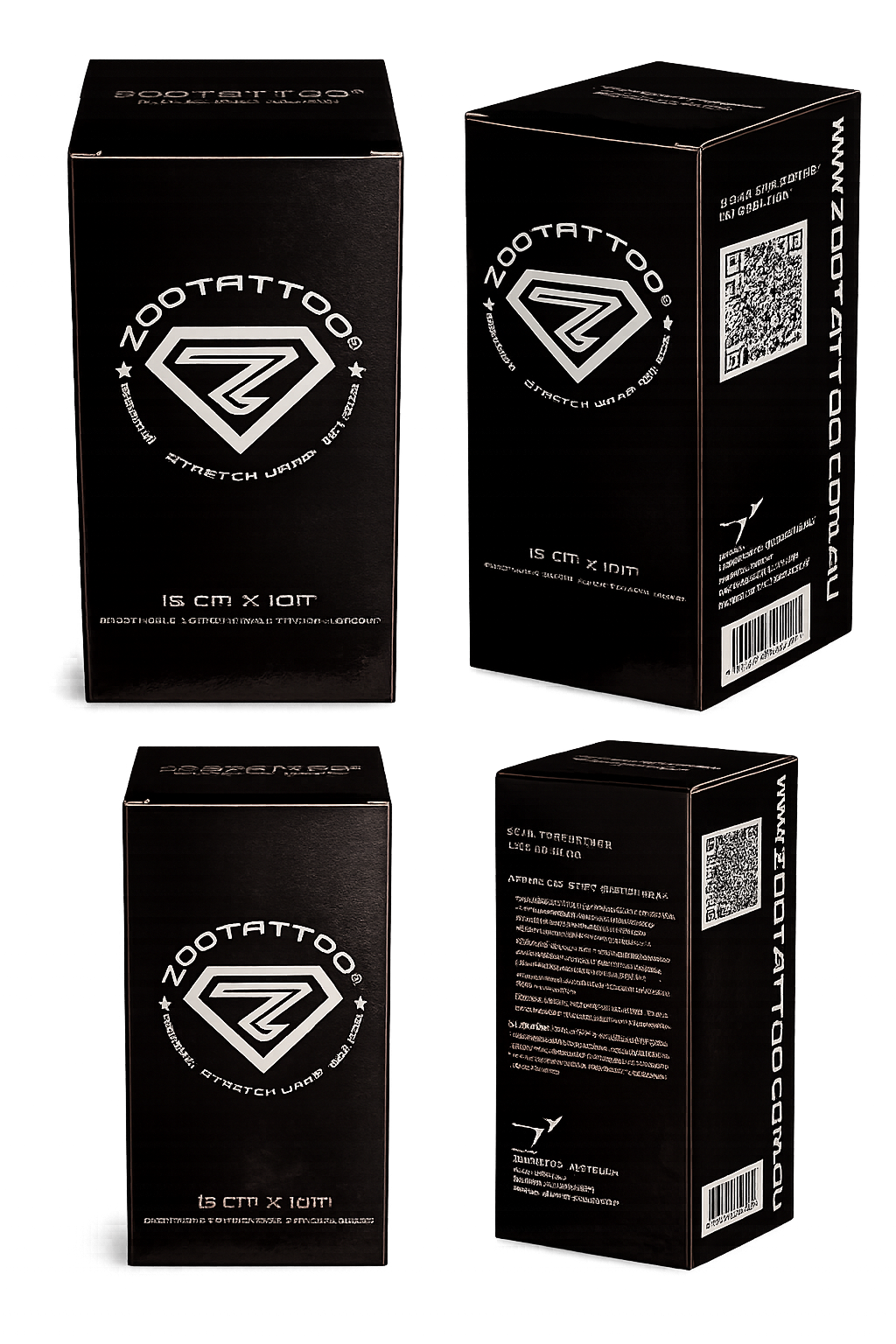 ZOOTATTOO Premium Stretch Wrap -15cm x 10m (Sample Box of 6)